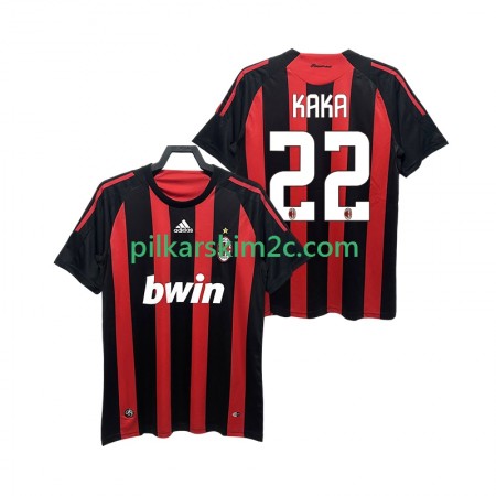 Koszulka AC Milan KAKA 22 2008 2009 Retro Główna Koszulki Piłkarskie